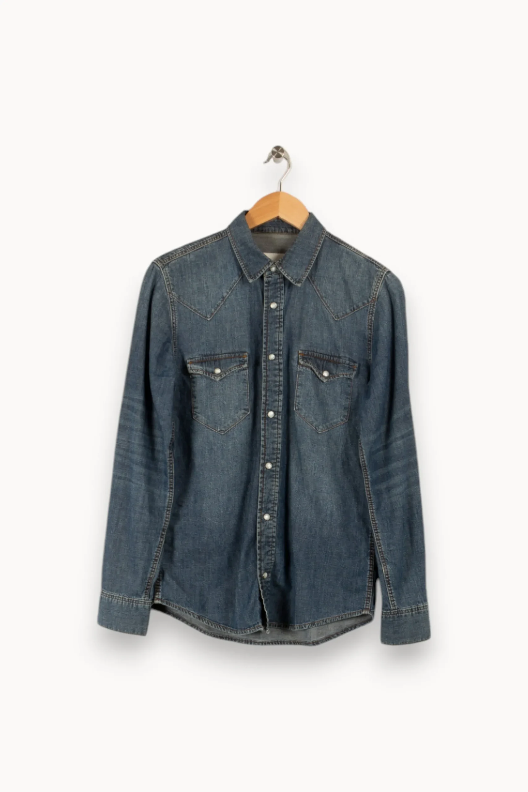Cheap Sandro Chemise en jean e - Taille L/40 Bleu