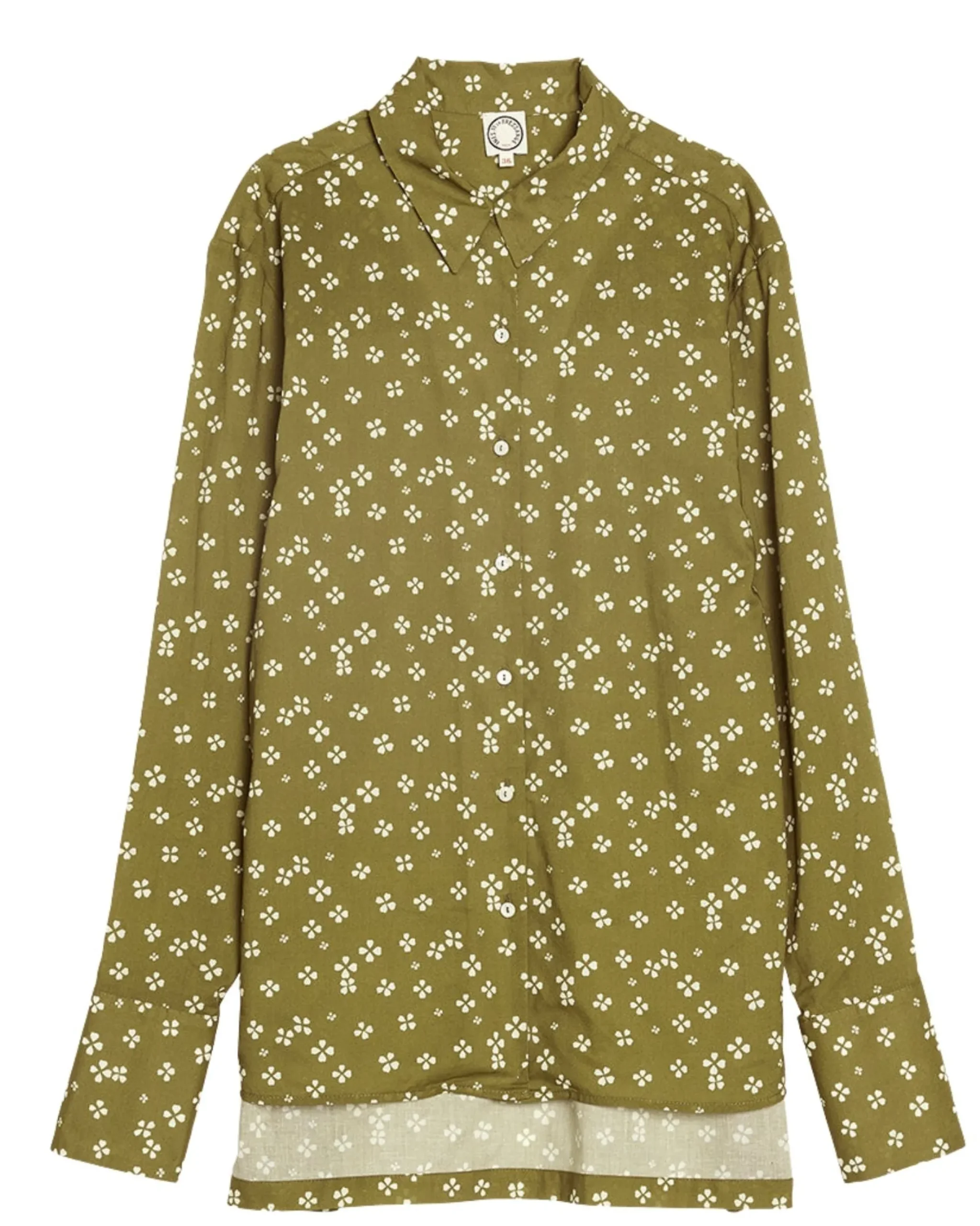 Hot Ines de la Fressange Paris Chemise Falco kaki - 36 Vert