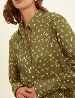 Cheap Ines de la Fressange Paris Chemise Falco kaki - 36 Vert