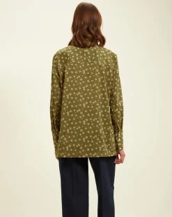 Hot Ines de la Fressange Paris Chemise Falco kaki - 36 Vert