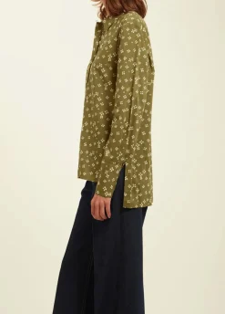 Hot Ines de la Fressange Paris Chemise Falco kaki - 36 Vert