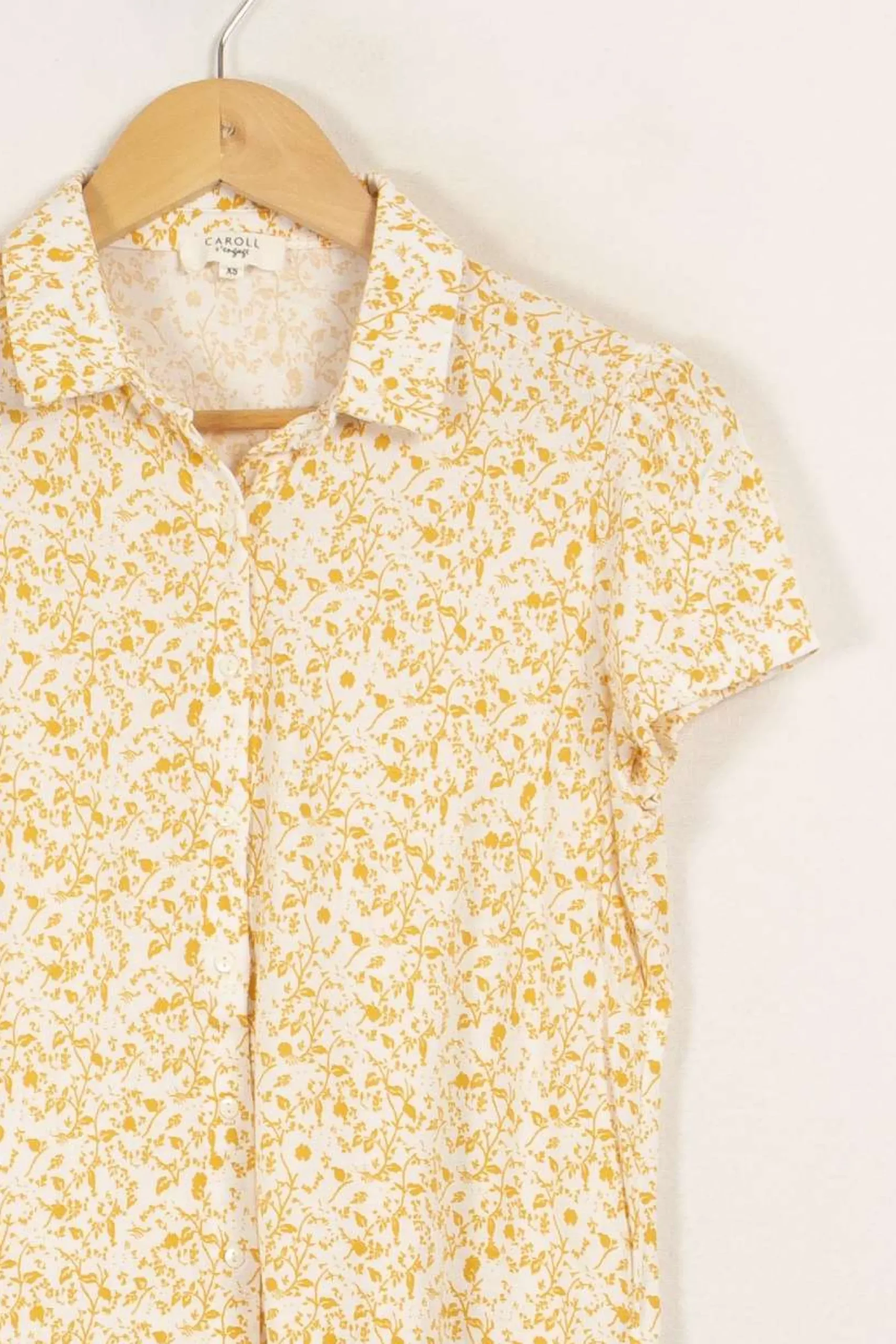 Cheap Caroll Chemise et blanche - Taille XS/34 Jaune