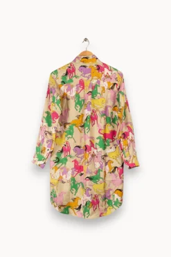 Outlet Zadig&Voltaire Chemise longue multicolore - Taille XS/34 Vert