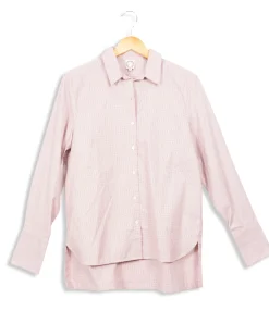 Shop Ines de la Fressange Paris Chemise manches longues à carreaux s - 36 Rose