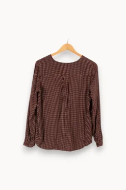 New Des petits hauts Chemise à pois - Taille M/38 Marron