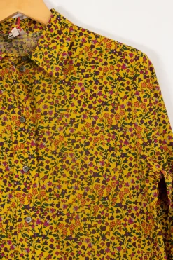 Store Ines de la Fressange Paris Chemise Maureen à fleurs - 34 Jaune