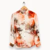 Clearance One Step Chemise multicolore - Taille XS/34 Orange