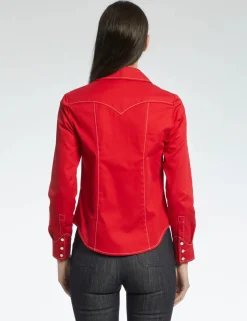 Clearance Ines de la Fressange Paris Chemise Myrna - 34 Rouge