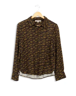 Best La Fée Maraboutée Chemise noir à motifs s - 40 Jaune