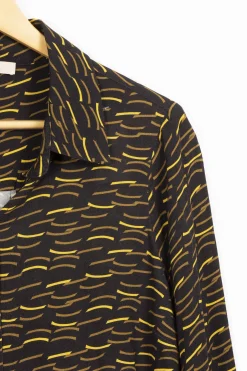 Best La Fée Maraboutée Chemise noir à motifs s - 40 Jaune