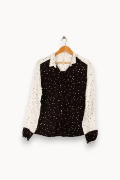 New I.Code Chemise et blanc - Taille M/38 Noir