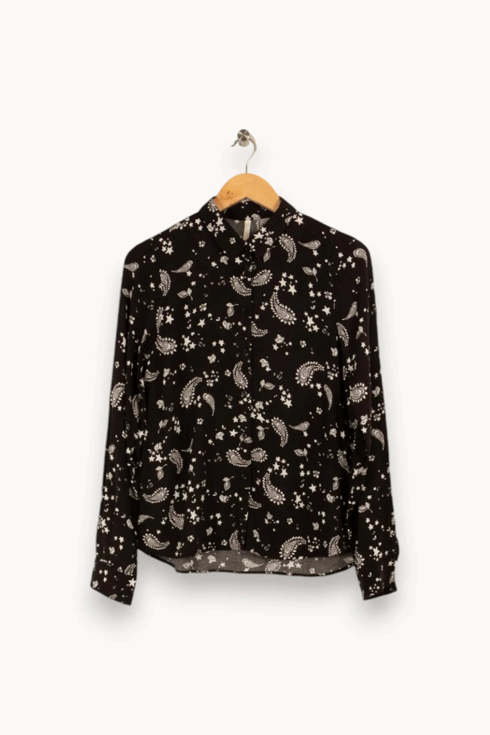 Fashion I.Code Chemise e à motifs - Taille S/36 Noir