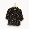 Best Sandro Chemise e à motifs - Taille S/36 Noir