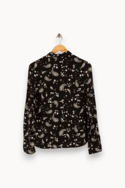 Fashion I.Code Chemise e à motifs - Taille S/36 Noir