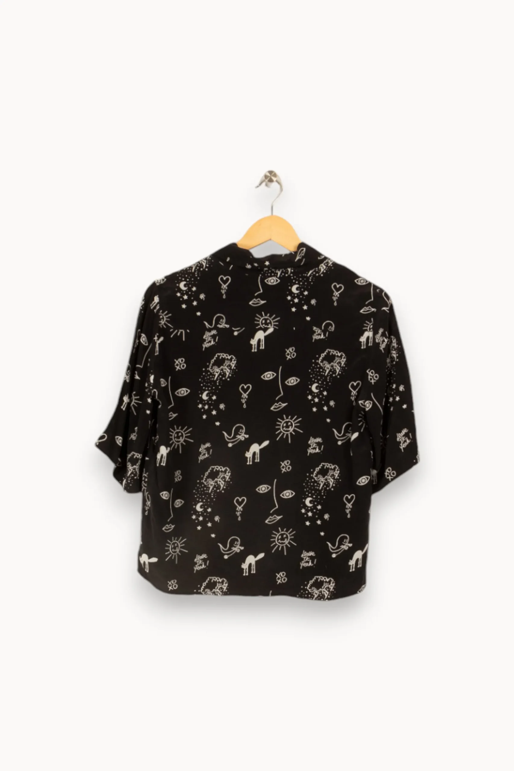Best Sandro Chemise e à motifs - Taille S/36 Noir