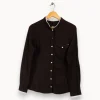 Fashion IKKS Chemise e à pois blancs - Taille L/40 Noir
