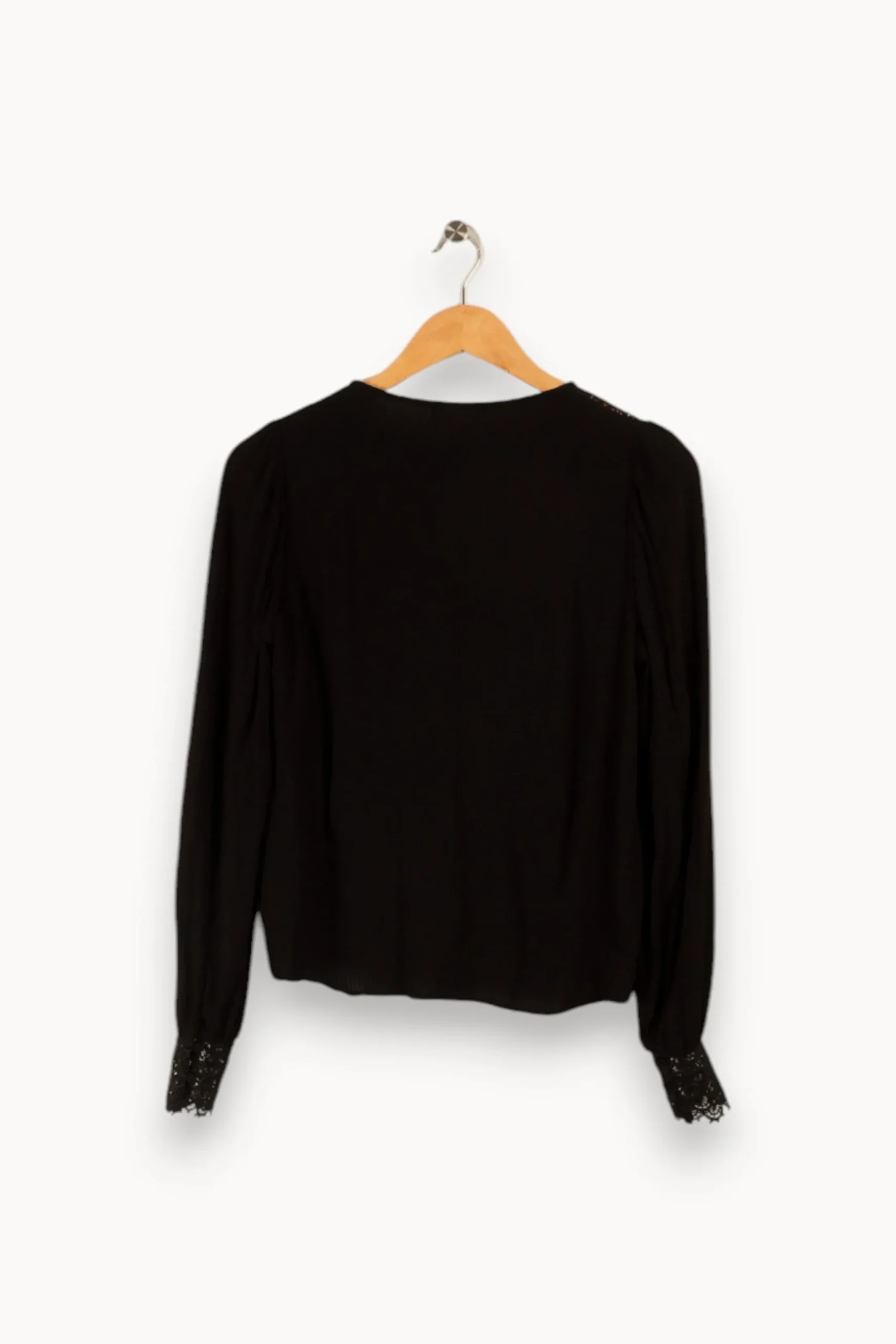 Outlet Sézane Chemise e - Taille S/36 Noir