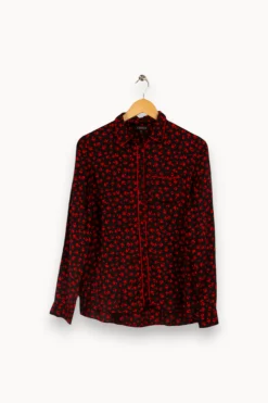 Online Caroll Chemise e et rouge - Taille S/36 Noir
