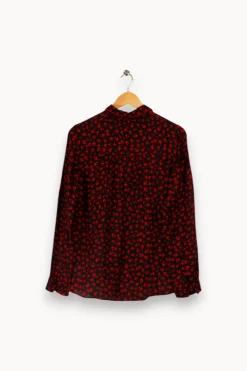Online Caroll Chemise e et rouge - Taille S/36 Noir