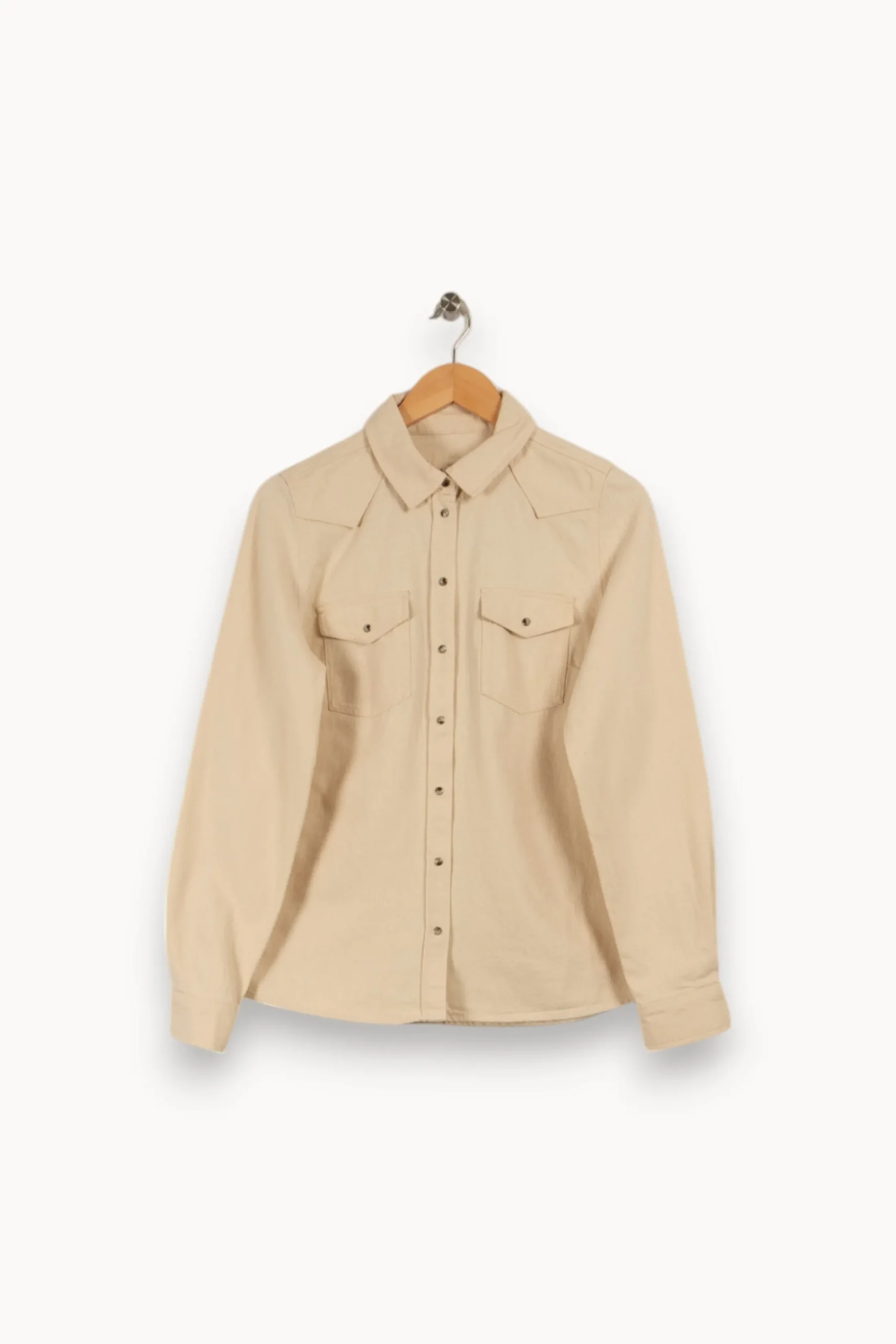 Online Sézane Chemise épaisse - Taille M/38 Beige