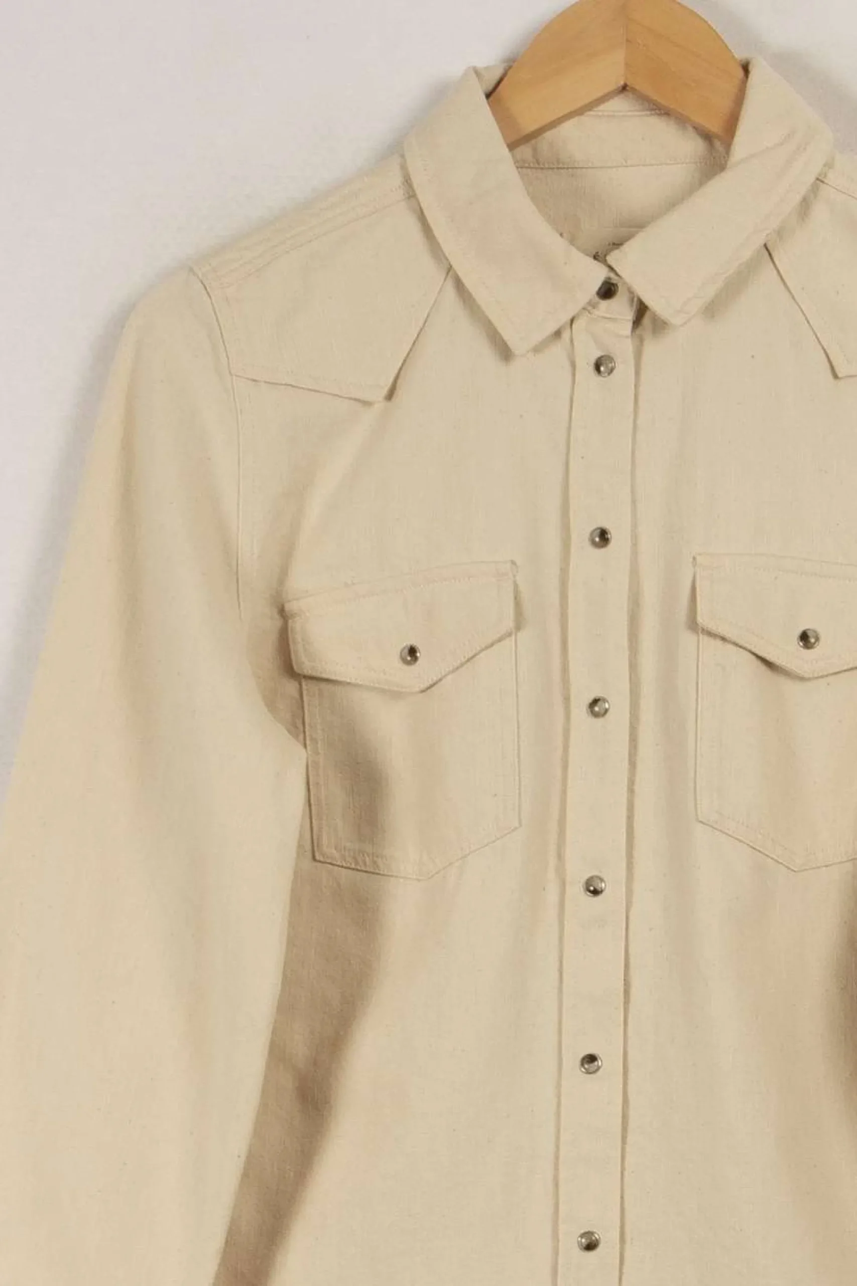 Online Sézane Chemise épaisse - Taille M/38 Beige