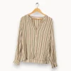 Outlet La Petite Etoile Chemise rayée - Taille L/40 Multicolore