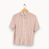 Best Sale Des petits hauts Chemise rayée - Taille L/40 Rose
