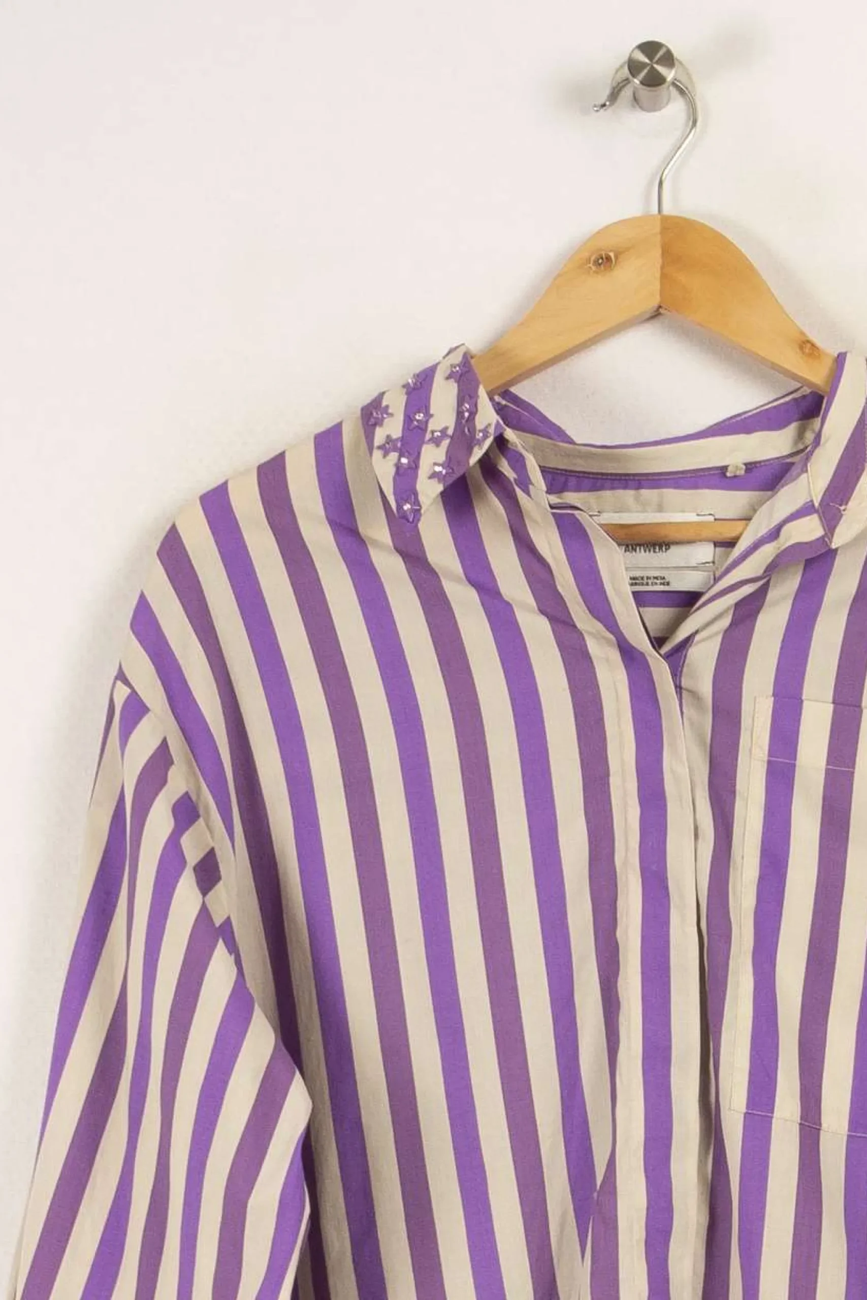 Flash Sale Essentiel Antwerp Chemise rayée te - Taille XS/34 Violet