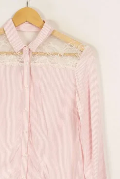 Hot One Step Chemise rayée - Taille XS/34 Rose