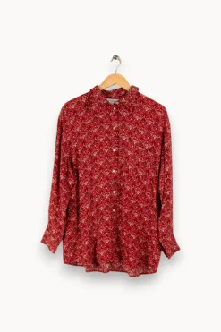Fashion Bizance Chemise à motifs - Taille S/36 Rouge