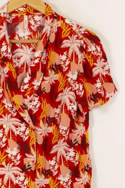 Outlet I.Code Chemise à motifs - Taille S/36 Rouge