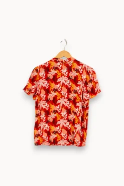 Outlet I.Code Chemise à motifs - Taille S/36 Rouge