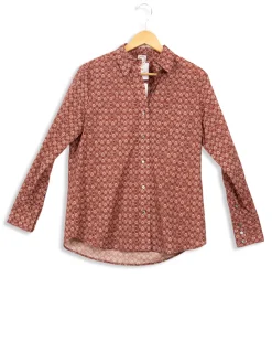 Sale Ines de la Fressange Paris Chemise à motifs blancs - 36 Rouge