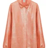 Discount Ines de la Fressange Paris Chemise Tosca à sequins - 36 Rose