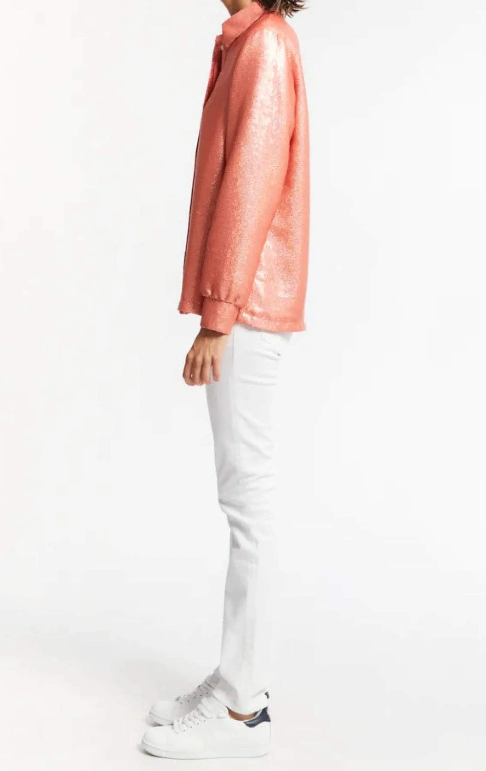 Discount Ines de la Fressange Paris Chemise Tosca à sequins - 36 Rose