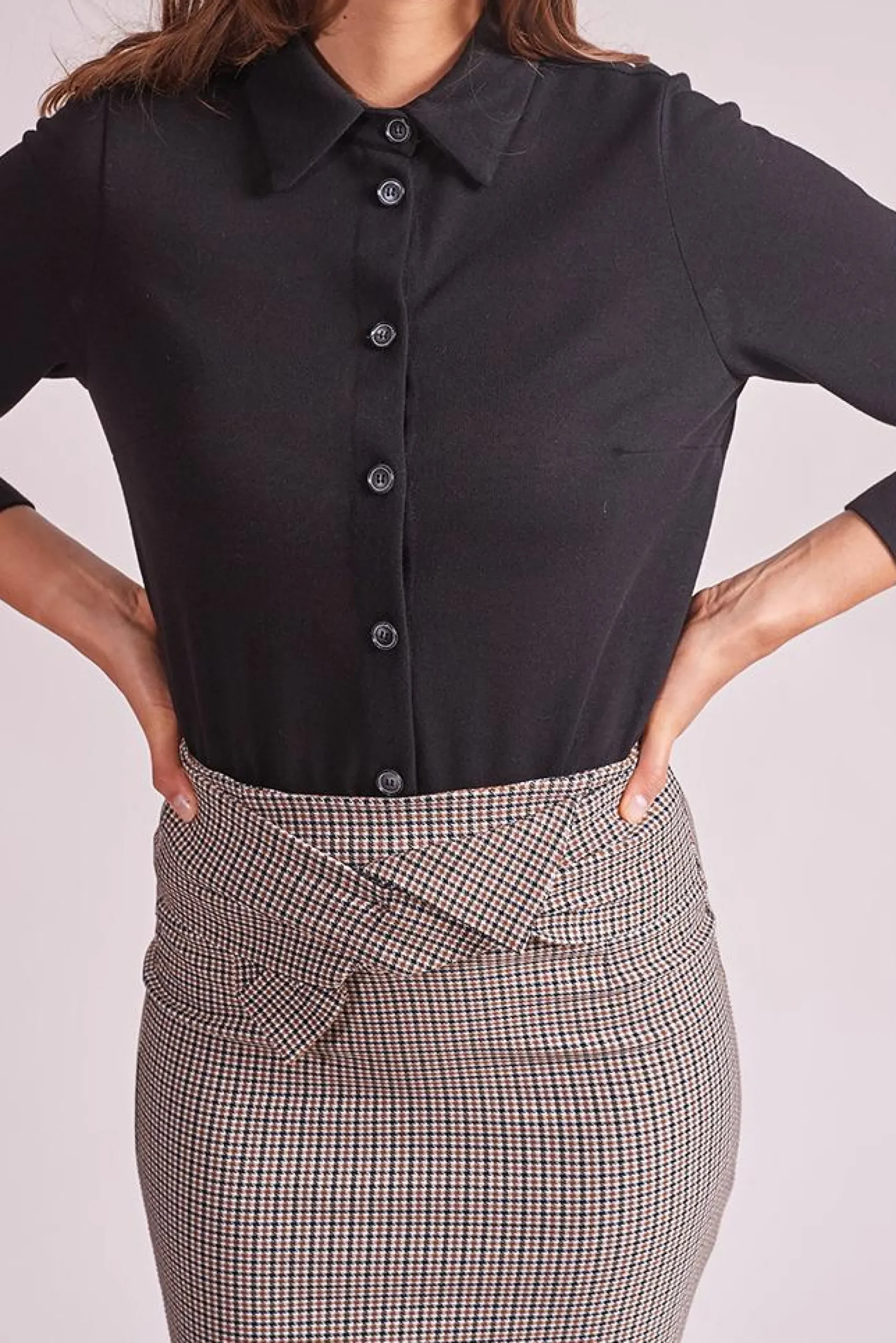 Clearance La Fée Maraboutée Chemise unie - S/36 Noir