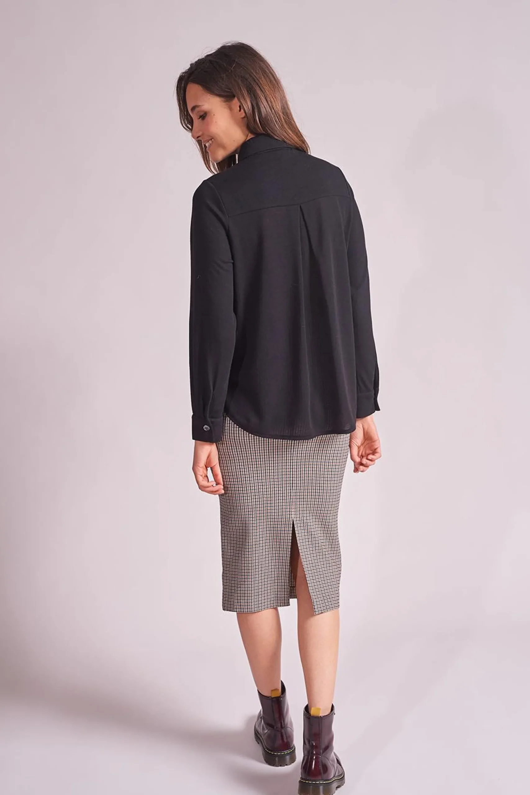 Clearance La Fée Maraboutée Chemise unie - S/36 Noir