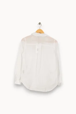 Online La Fée Maraboutée Chemise unie he en voile de coton - XS/34 Blanc