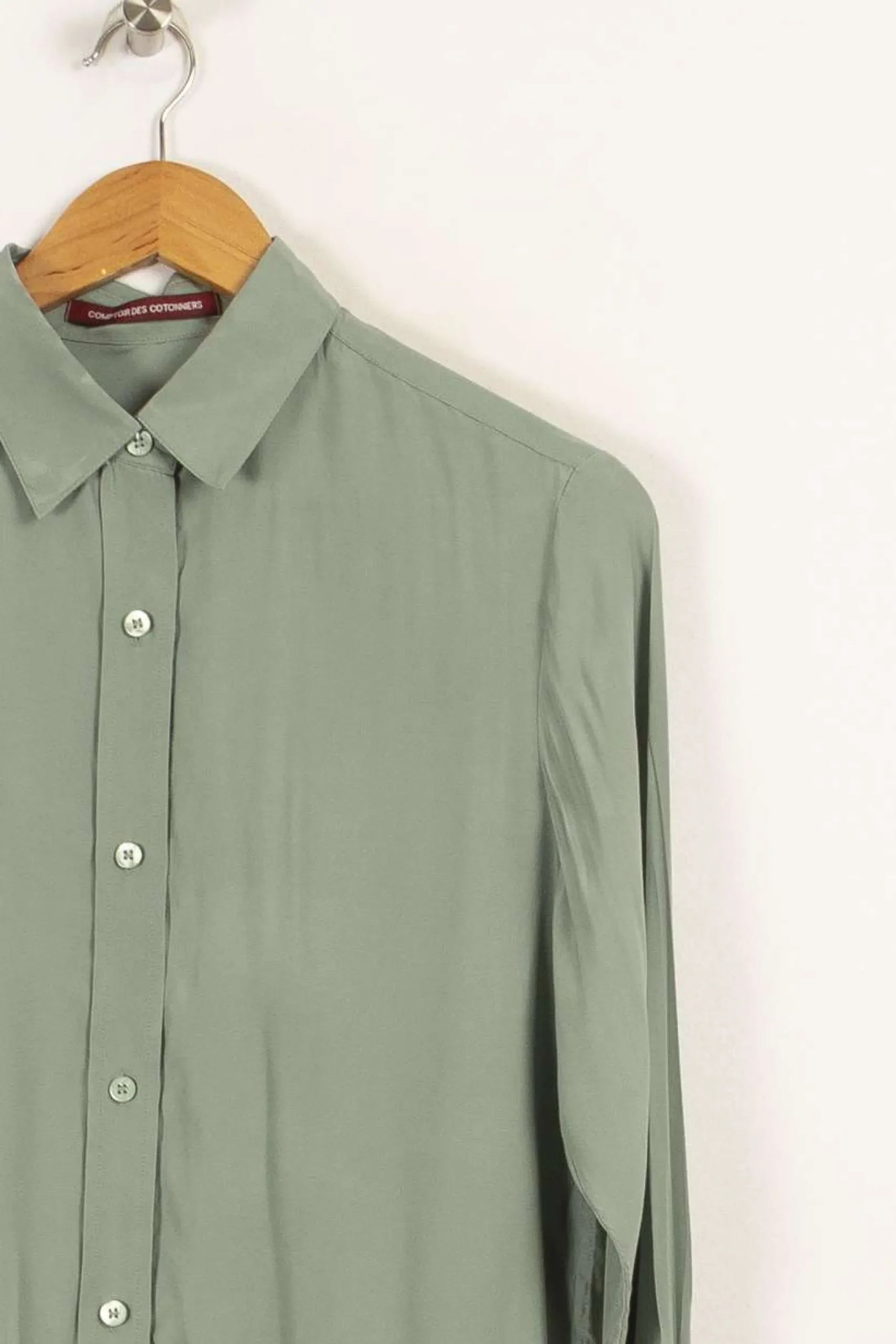 Hot Comptoir des Cotonniers Chemise e - Taille M/38 Vert