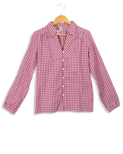 Fashion Ines de la Fressange Paris Chemise te à carreaux - 36 Violet