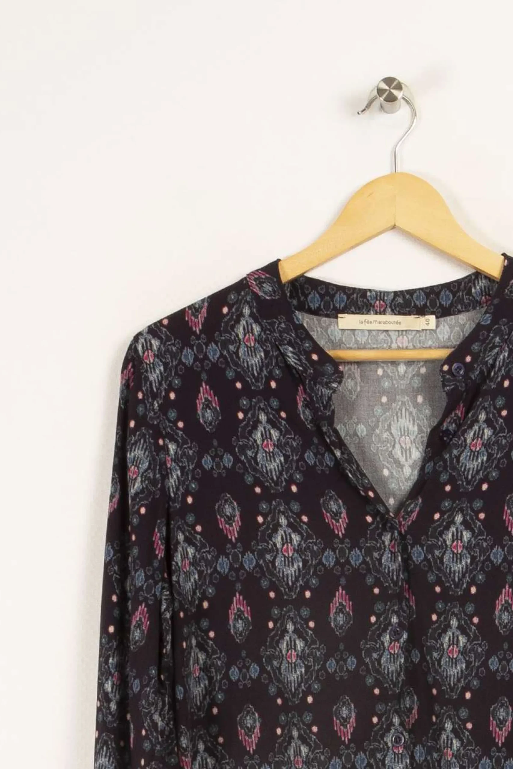 Discount La Fée Maraboutée Chemisier à motifs - Taille L/40 Multicolore