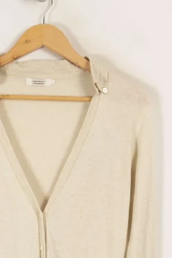 Hot Comptoir des Cotonniers Gilet - Taille S/36 Beige