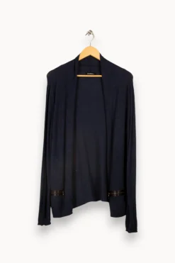 Shop Caroll Gilet foncé - Taille L/40 Bleu