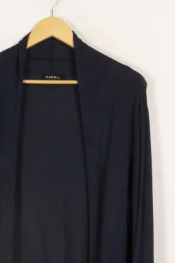 Shop Caroll Gilet foncé - Taille L/40 Bleu