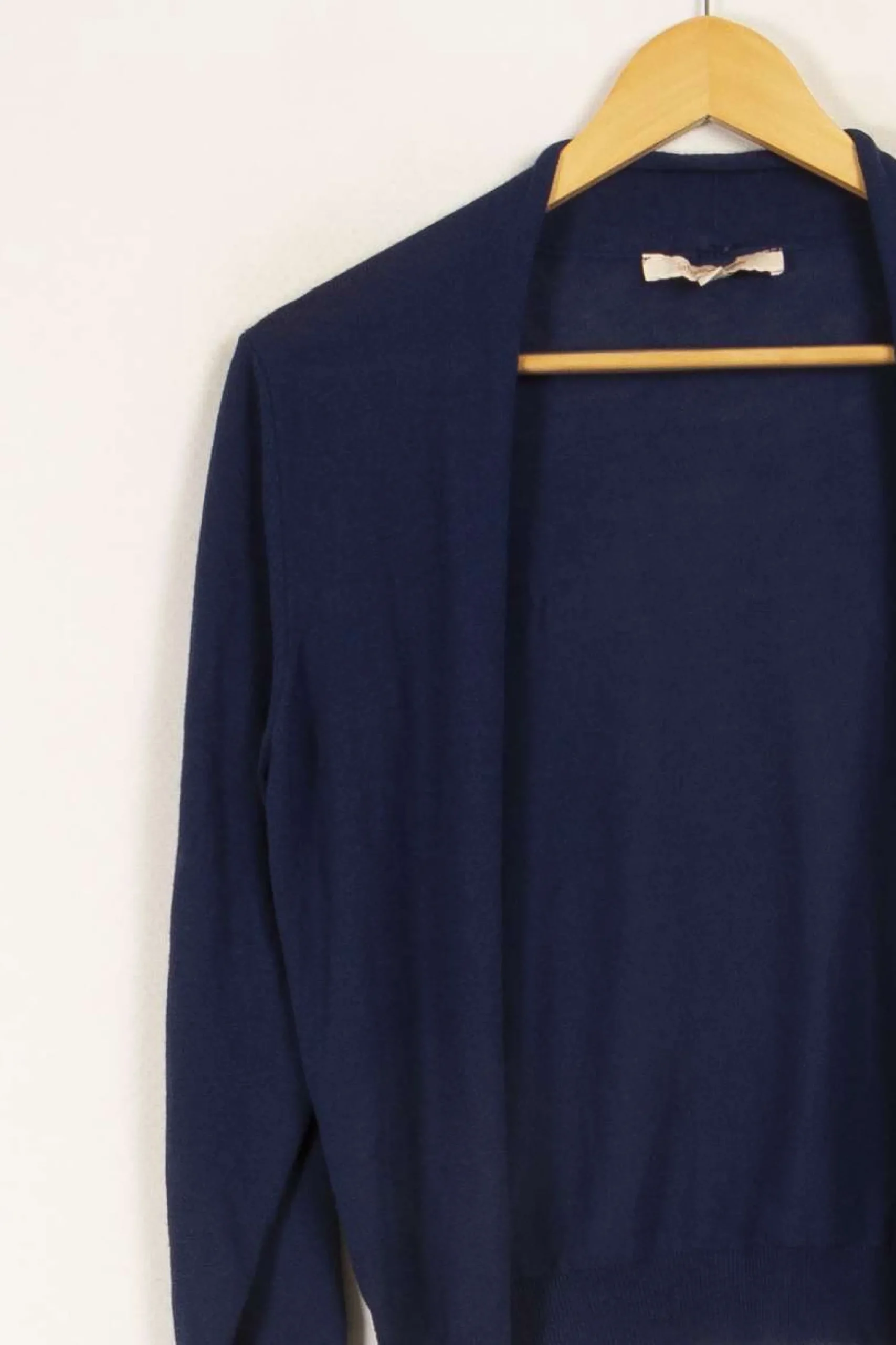 Online La Fée Maraboutée Gilet bords roulés - S/36 Bleu