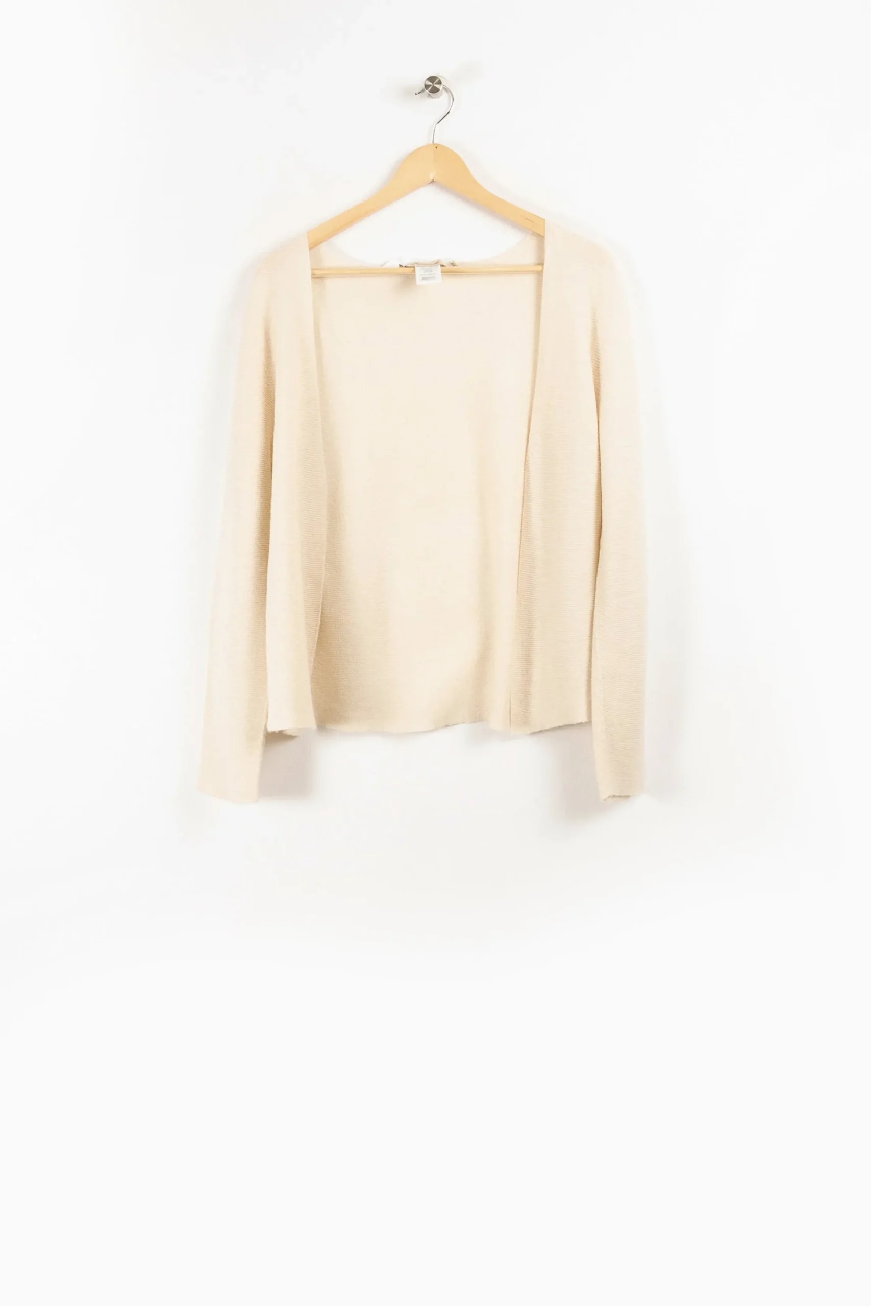 New La Fée Maraboutée Gilet coupe droite en laine mélangée - S/36 Beige