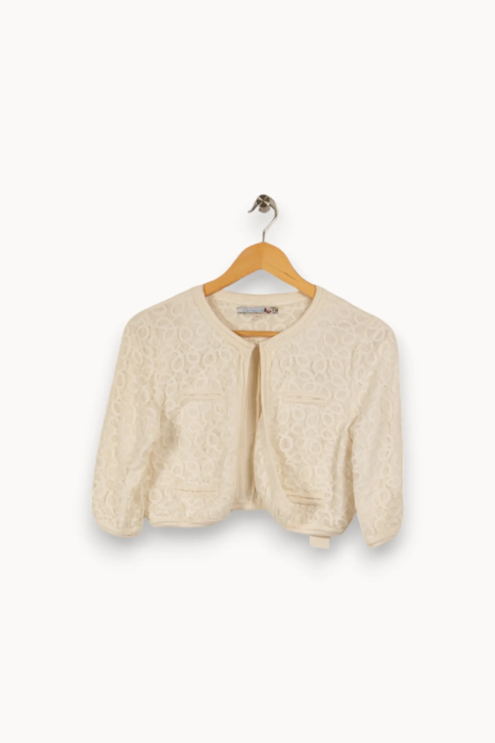 Sale La Fée Maraboutée Gilet en dentelle he - Taille M/38 Blanc