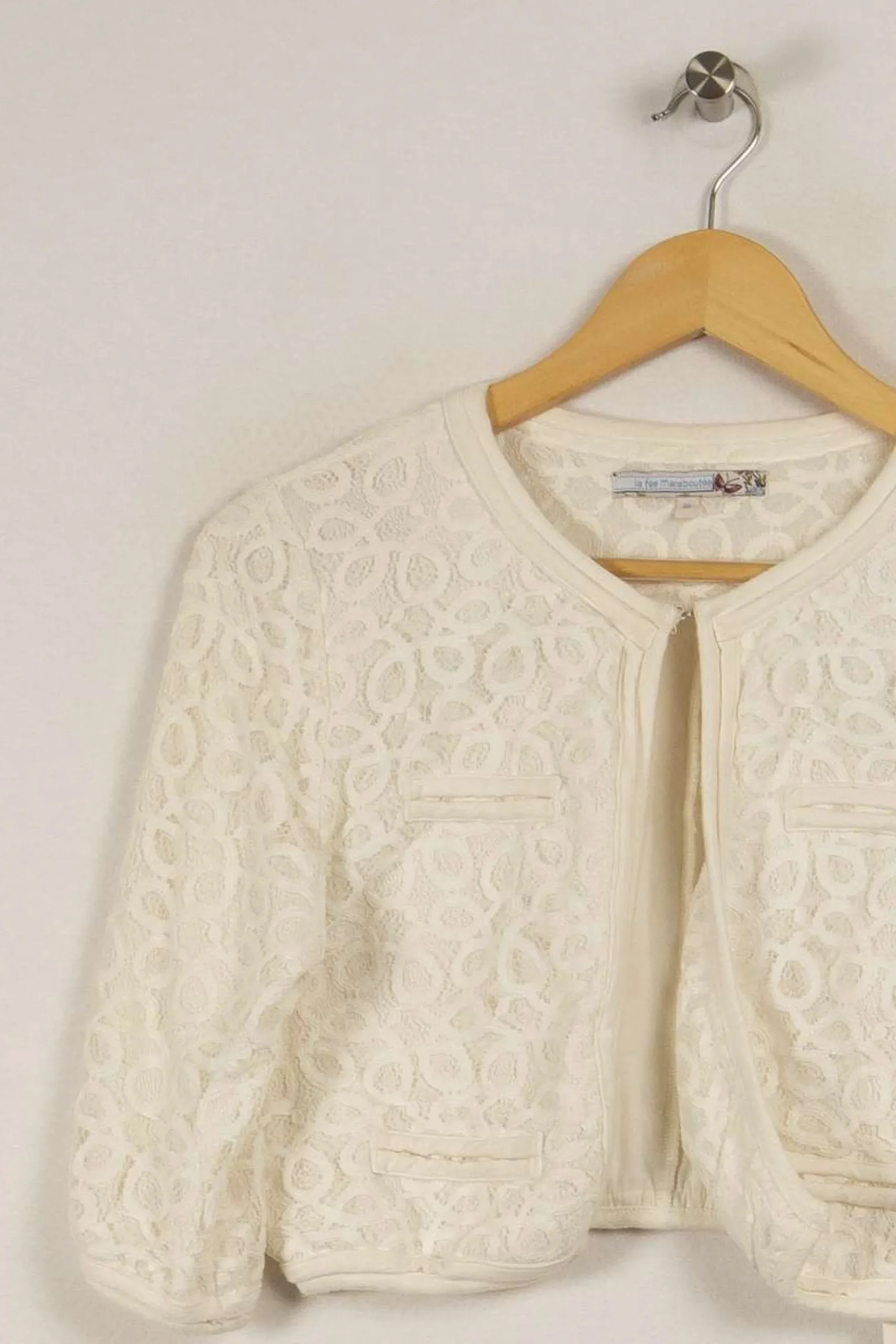 Sale La Fée Maraboutée Gilet en dentelle he - Taille M/38 Blanc