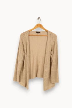 Hot Maison 123 Gilet en maille - Taille XXL/44 Beige