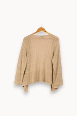 Hot Maison 123 Gilet en maille - Taille XXL/44 Beige
